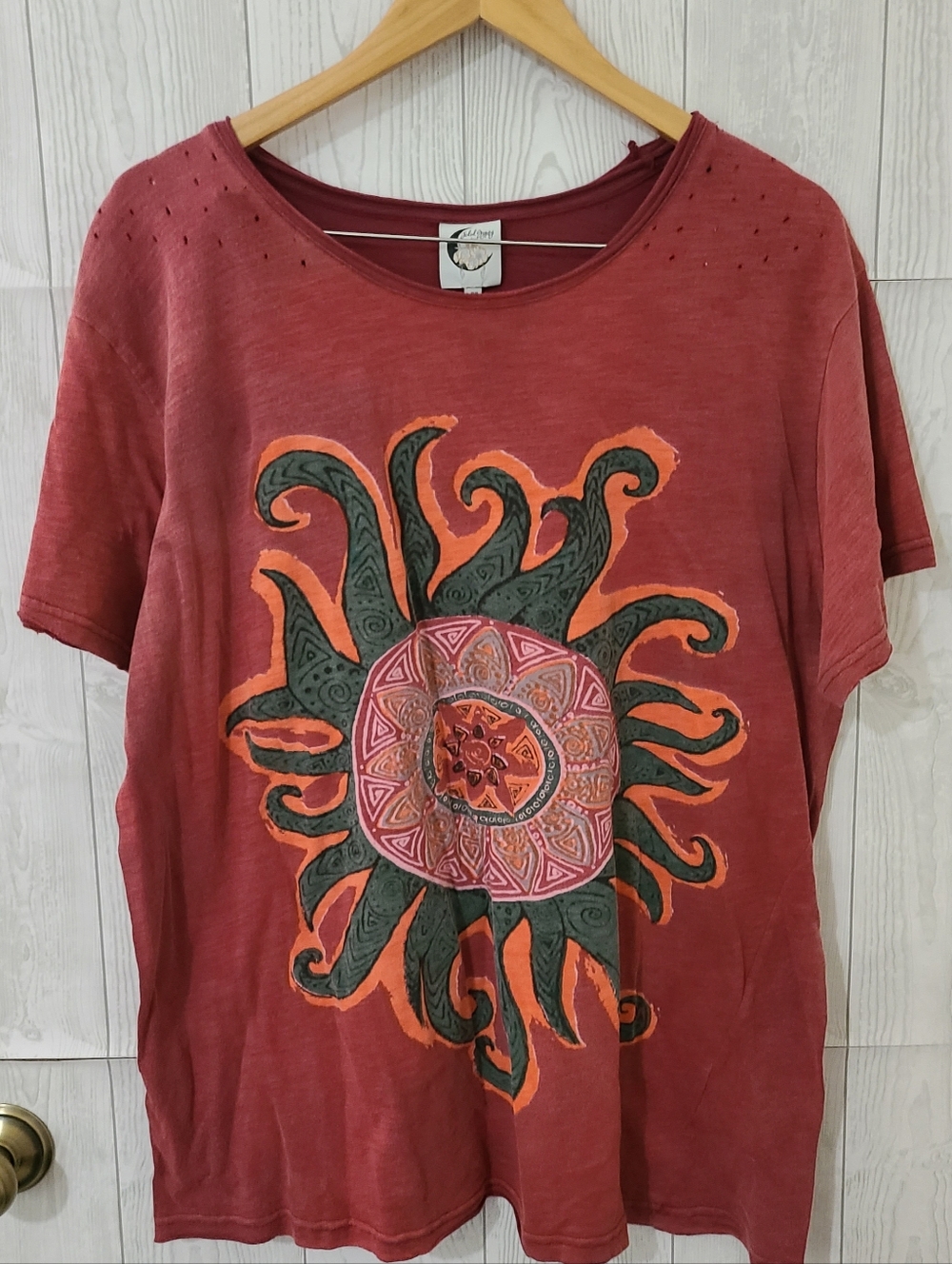 Jaded Gypsy Moon Dance Tee - Dusty Rose